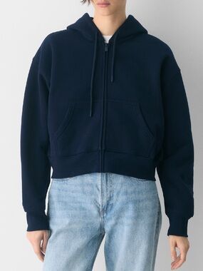 Aritzia Boyfriend Boxy Zip Hoodie - Large